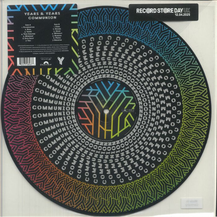 YEARS & YEARS - Communion (Record Store Day RSD 2025), zoetrope